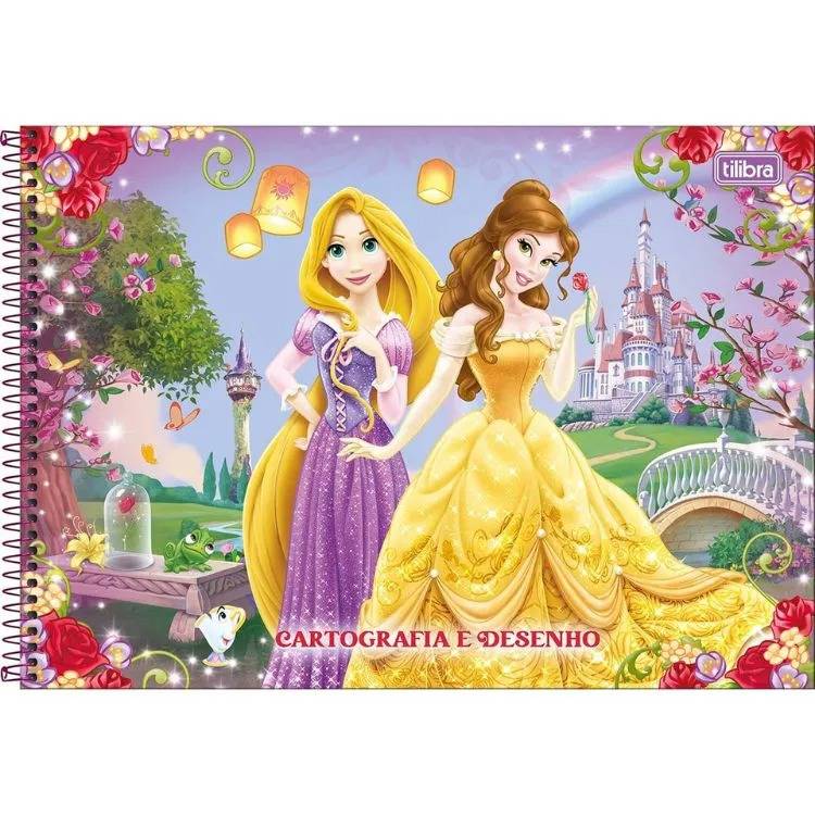 CADERNO DESENHO C.D. PRINCESAS